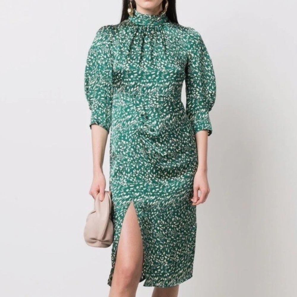 ba&sh | emerald cocktail dress